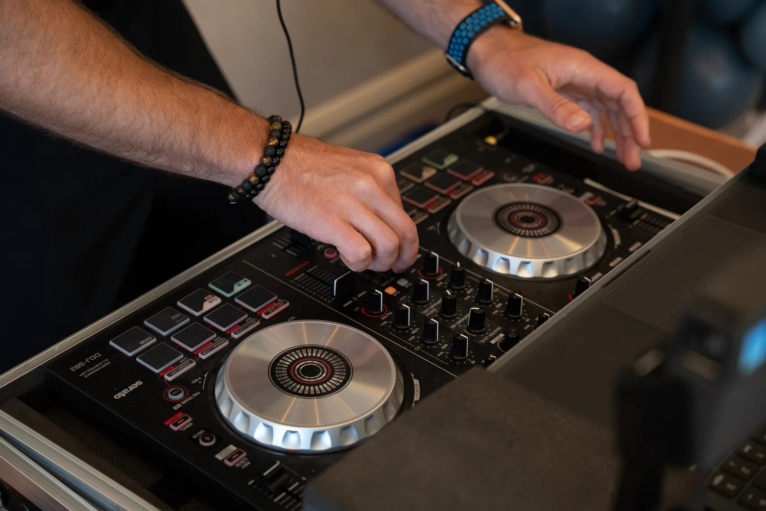 Rami performing a DJ set